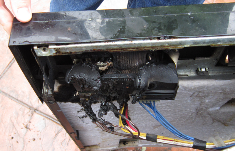 Burnt Contoller Board